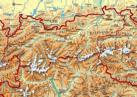 Tirol Landkarte