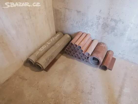 Betonové trubky, potrubí, roury d 100mm a drenáž.