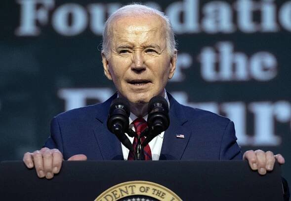 Biden also claimed that former President Donald Trump gave him a pair of boots as a gift.