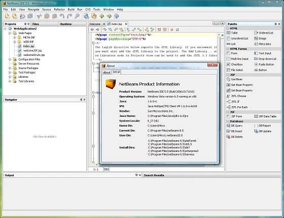 Screenshots of the NetBeans IDE in action 