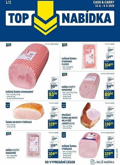 Makro Leták - Top nabídka uzeniny (16.07.2025) >> Neodolatelné nabídky