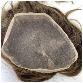 Dámské tupé z pravých vlasů - středoevropských, 30-35 cm, středně hnědá - 4