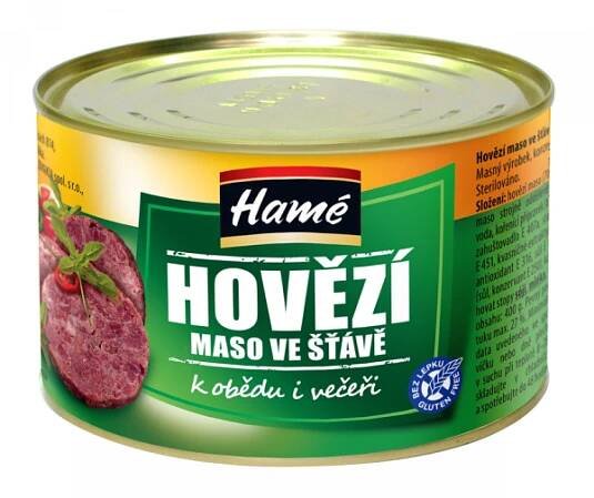HAMÉ Hovězí ve vlastní šťávě 400g (8)