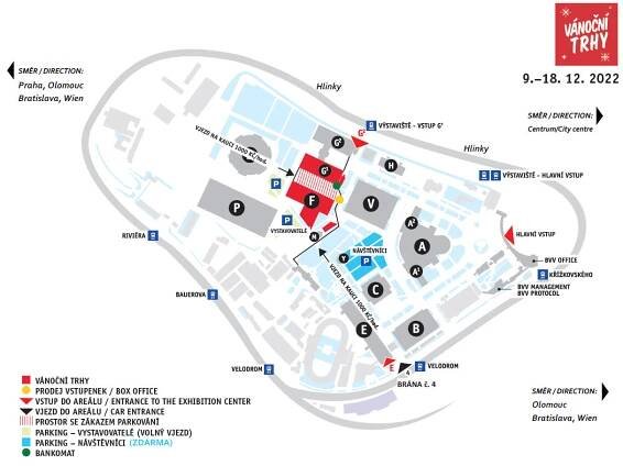Plánek veletrhu - VÁNOČNÍ TRHY - Veletrhy Brno