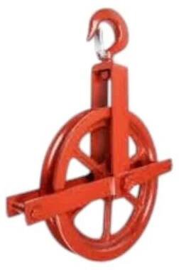 Stavební kladka s hákem, 220 mm, pro lano až 22mm, nosnost 450 kg