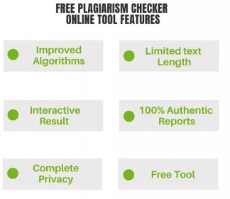 Online Plagiarism Checker features