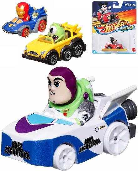 MATTEL HOT WHEELS Auto Racerverse 1.64 s postavičkou různé druhy - zvětšit obrázek