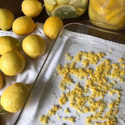 lemon zest