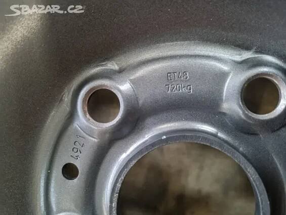 Plech disky VW Touran 2,Caddy 6,5J16 5X112 ET48