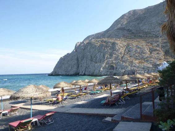 Pláž Kamari - ostrov Santorini foto 5