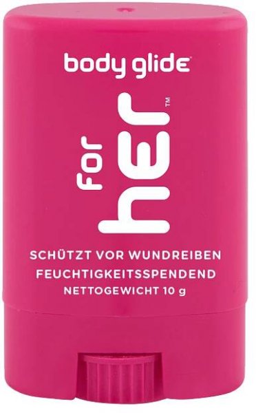 #inhalt_pocket (10 Gramm) Body Glide For Her 10g pocket Anti-Rubbel-Stick Oberschenkel Schutz Wundreibung