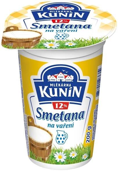 Kunín Smetana sladká 12% na vaření
