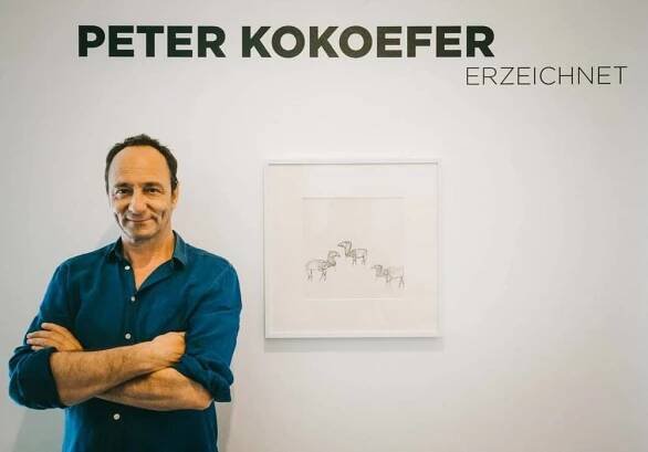 Opening of the exhibition »Peter Kokoefer: Erzeichnet« at OstLicht / © Carlo Hofmann