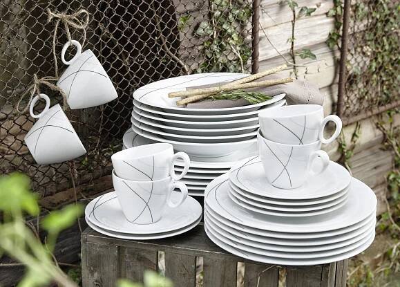 MĚLKÝ TALÍŘ, keramika, 28 cm - bílá, Basics, keramika (28cm) - Seltmann Weiden