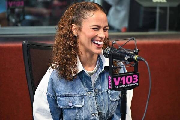 Paula Patton visits "The Big Tigger Morning Show with Jazzy McBee" at Audacy Atlanta on June 11, 2025 in 