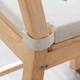 JUSTINA Sedák na židli, přírodní, 35/42x40x4.0 cm - IKEA