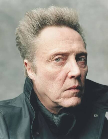 Caption: Veteran Actor Christopher Walken Sporting Ash Grey Hair. Wallpaper