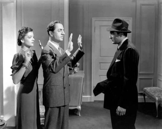 ANOTHER THIN MAN, Myrna Loy, William Powell, Sheldon Leonard, 1939