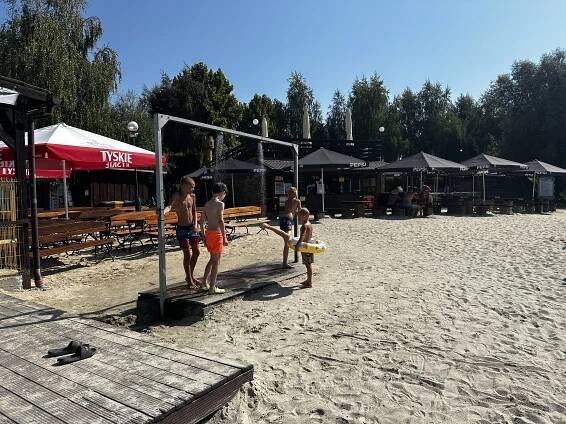 Olza – zahradnictví (ogrodnictwo) i koupaliště s písčitou pláží