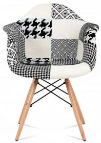 ART Jídelní židle, patchwork / masiv buk