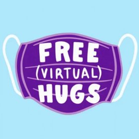 Free Virtual Hugs Face Mask GIF