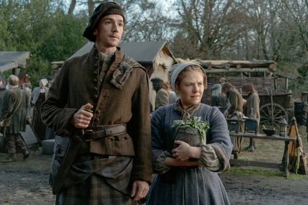 Rory Alexander (Murtagh Fitzgibbons Fraser) & Sally Messham (Mrs Fitz) in Outlander: Blood of My Blood