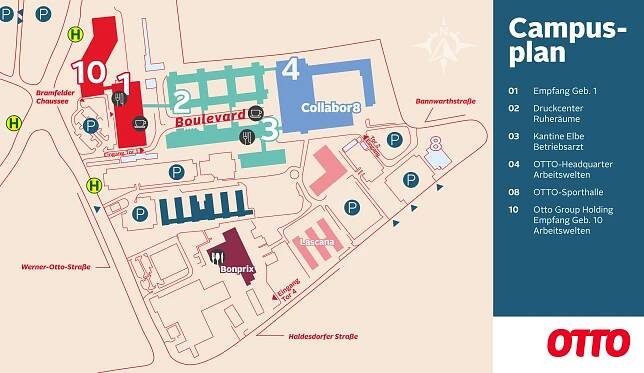 OTTO-Campus | Bewerben bei OTTO | Campusplan