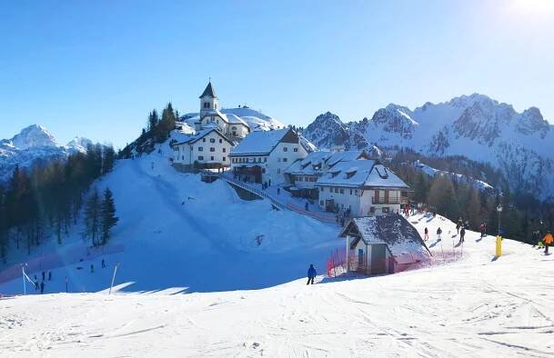 Tarvisio - malé středisko na pomezí Rakouska, Slovinska a Itálie