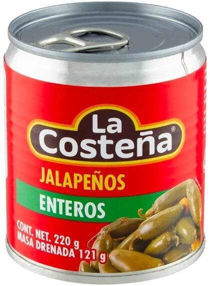La Costeña celé jalapeňo papričky v nálevu