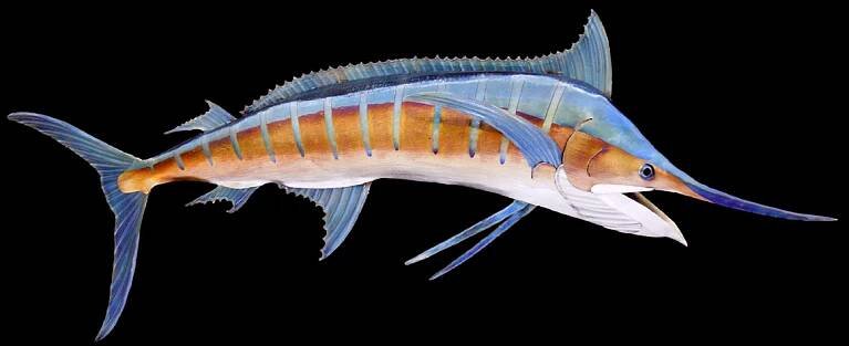 Metal Sculpture: Marlin