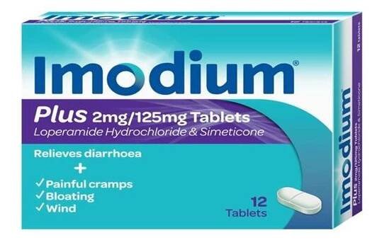 Imodium Plus Loperamide Tablets 12 Pack