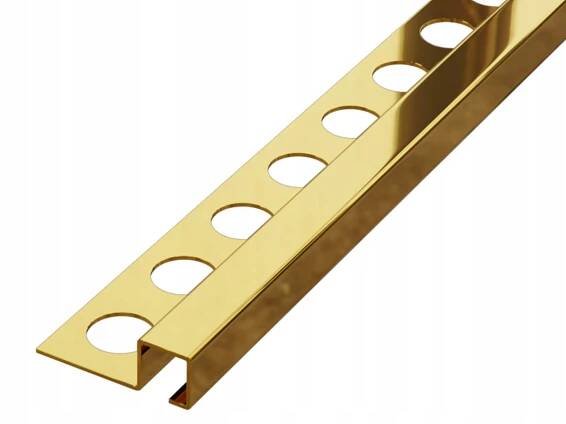 ROHOVÝ PROFIL ZLATÝ GOLD LESK 270 cm x 12,5 mm