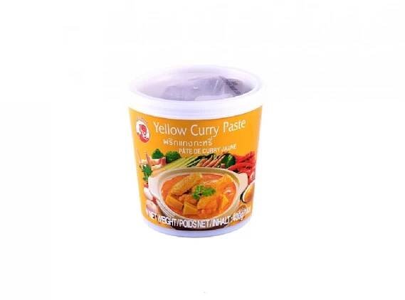 Cock brand thajská Žlutá kari pasta 400 g
