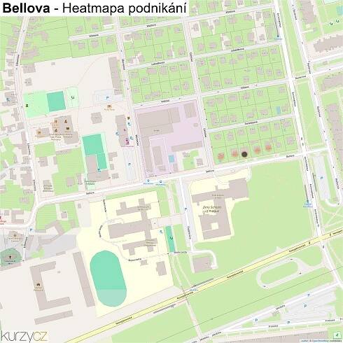 Bellova - mapy | Kurzy.cz