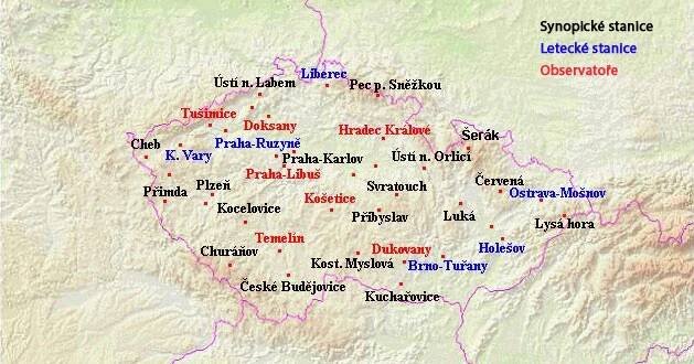 Meteorologické stanice v Česku