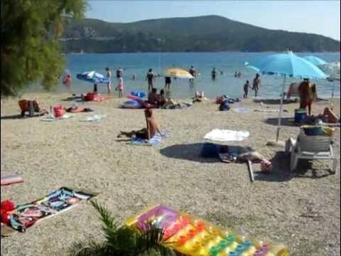 Beach in Slano, restaurant Mirakul, volley beach, Dubrovnik Riviera