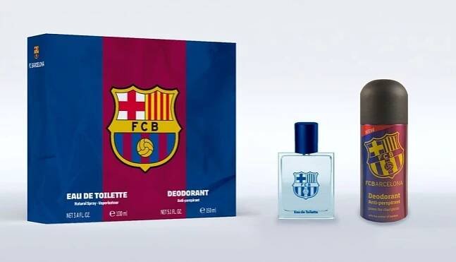 EP Line FC Barcelona Dárková sada, toaletní voda 100ml + deodorant ve spreji 150ml