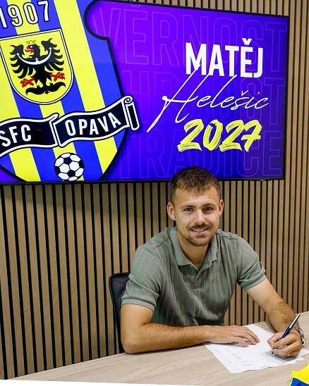 Matěj Helešic kmenovým hráčem Opavy, na testy zahraniční hráči