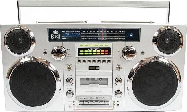 GPO Retro Brooklyn Silver Retro rádio