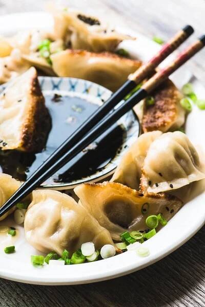 Japanese Pork Dumplings with Ginger