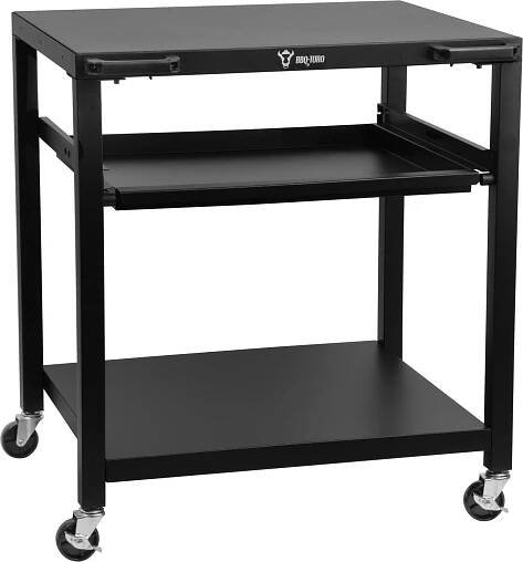 Grilovací vozík BBQ-Toro 80 x 65,5 x 86,5 cm, černý, grilovací stůl s velkou pracovní