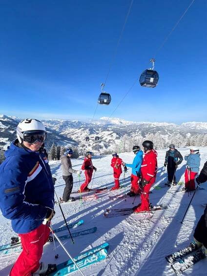 Ski day in the Zauchensee ski area
