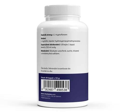 L-Tryptofan - 90 Kapslí - Obrázek 3