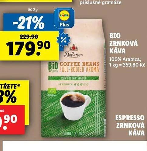 BIO ZRNKOVÁ KÁVA