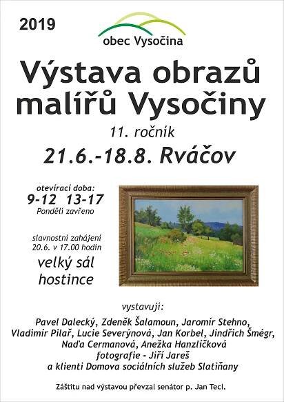 Výstava obrazů malířů Vysočiny
