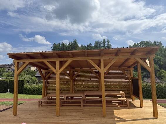 Venkovní učebna - pergola