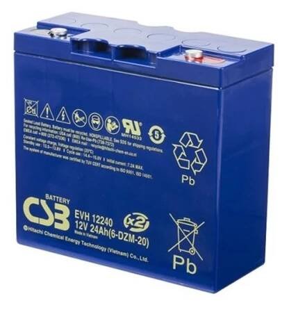 Baterie CSB EVH12240 (6-DZM-20), 12V, 24Ah