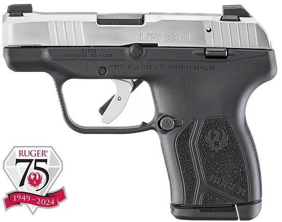 Ruger LCP MAX cal380AUTO/9mm Browning/hl.2,8′′ stainless 75th Anniversary