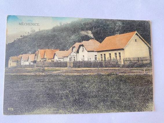 Starožitný pohled / Měchenice  - Pohlednice místopis