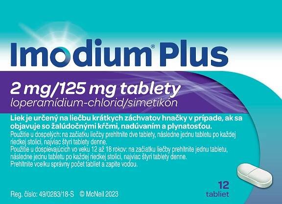 Imodium Plus 2mg/125mg tablety